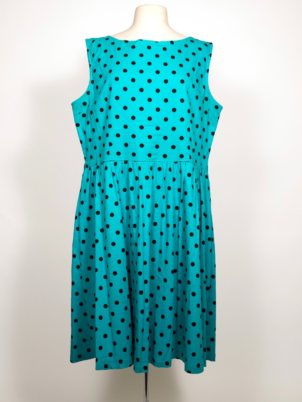 Lindy Bop UK - Polka dot dress - Teal 4XL
